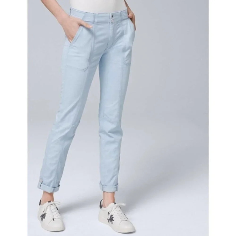 LOFT Skinny Crop Slash Pocket Jeans